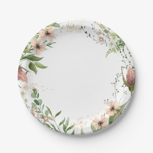 Groeien als een wiet eerste verjaardag, papieren bordje (Voorkant)