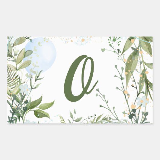 Groeien als een wiet, jongen, personaliseren, rechthoekige sticker (Voorkant)