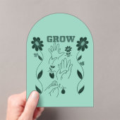 Groeien - ASL-ontwerp Acryl Uitnodigingen (Insitu (Draagbaar))