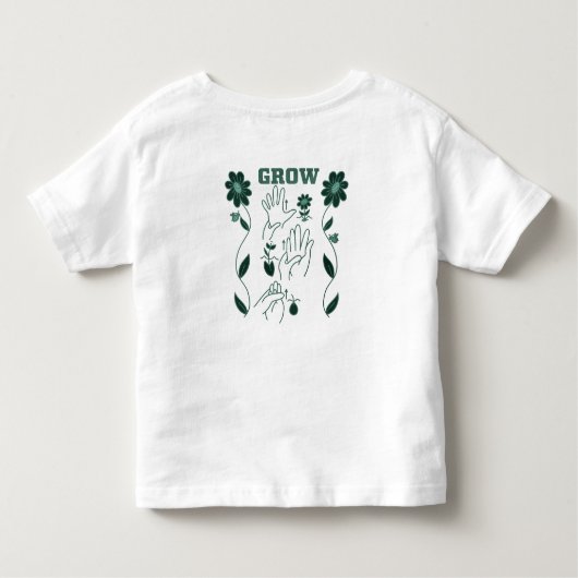 Groeien - ASL-ontwerp Kinder Shirts (Achterkant)