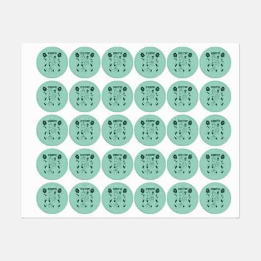 Groeien - ASL-ontwerp Labels (Vel)