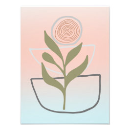 Groeien binnen Boho Abstract Foto Afdruk