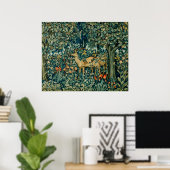 GROEIEN, BOSBOUWDIEREN, DOES, VOGELS POSTER (Thuiskantoor)