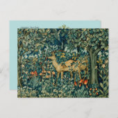 GROEIEN,BOSLANDSE DIEREN DOEN kerstmis Briefkaart (Voorkant / Achterkant)