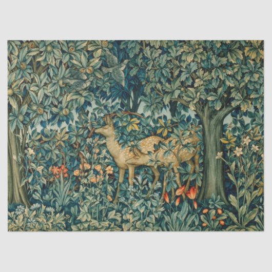 GROEIEN,BOSLANDSE DIEREN DOEN kerstmis Tissuepapier (Voorkant)