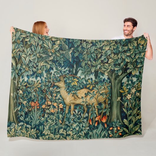 GROEIEN,BOSLANDSE DIEREN DOEN VLOEISTOFFEN FLEECE DEKEN (In situ)