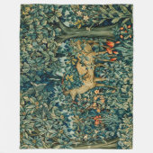 GROEIEN,BOSLANDSE DIEREN DOEN VLOEISTOFFEN FLEECE DEKEN (Voorkant)