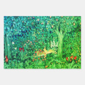 GROEIEN, BOSLANDSE DIEREN, HAREN INPAKPAPIER VEL (Voorkant 2)