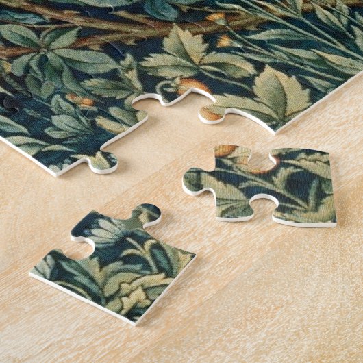 GROEIEN, BOSSTE DIEREN, fazant, vos, groene blader Legpuzzel (Zijkant)