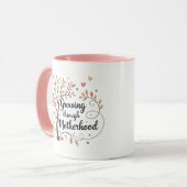 Groeien door Moederschap Mok - Nieuwe Moeder Gift  (Voorkant links)