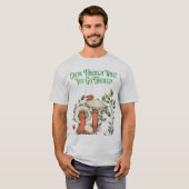 Groeien door wat je doormaakt – Inspirerend Q T-shirt (Voorkant volledig)