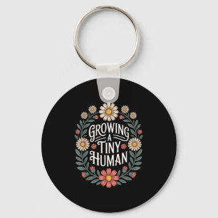 Groeien Een Tiny Human New Mom Dad Zwangerschap Aa Sleutelhanger