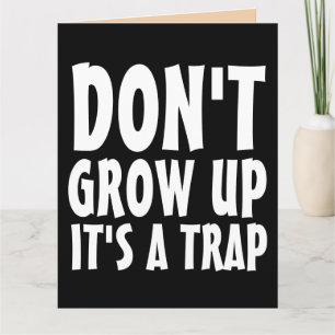 GROEIEN GEEN FUNNY GROTE BIRTHDAY-KAARTEN KAART