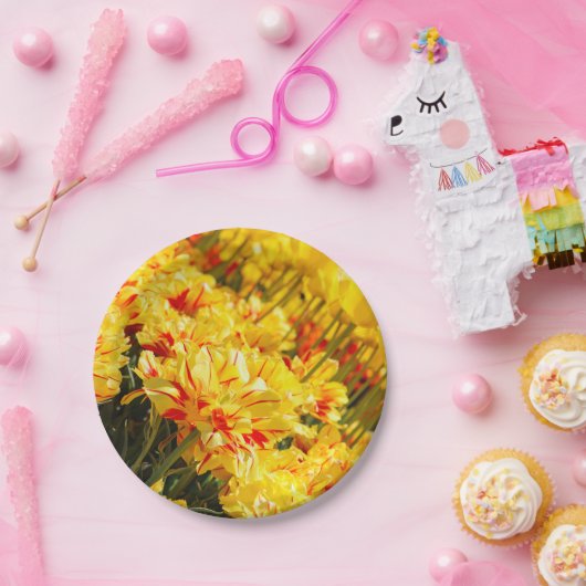 Groeien in goud papieren bordje (Feest)