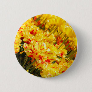 Groeien in goud ronde button 5,7 cm