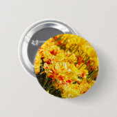 Groeien in goud ronde button 5,7 cm (Voorkant /achterkant)