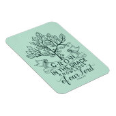 Groeien in Grace Bijbel Verse Foto Magneet (Rechterzijde)