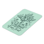 Groeien in Grace Bijbel Verse Foto Magneet (Linkerzijde)