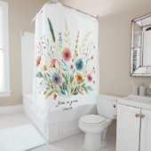 Groeien in Grace Bloemen Douchegordijn (In situ)