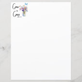 Groeien in Grace Floral Stationery (Voorkant)