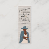 Groeien in het Lord Christelijk Theme Bladwijzer Mini Visitekaartje (Achterkant)