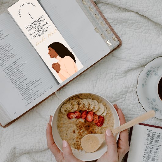 Groeien in het Lord Christelijk Theme Bladwijzer Mini Visitekaartje