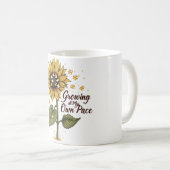 Groeien in mijn eigen tempo koffiemok (Voorkant rechts)