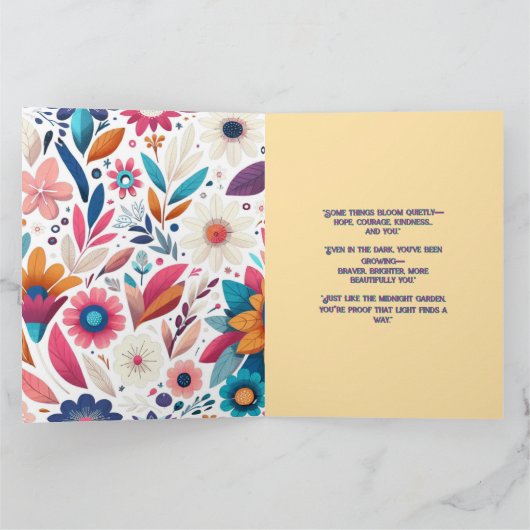 Groeien in Starlight Wenskaart Kaart (Binnen)