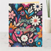 Groeien in Starlight Wenskaart Kaart (Voorkant)