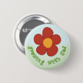 Groeien met God-knop Ronde Button 5,7 Cm (Voorkant /achterkant)