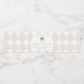 Groeien met het baby shower van de liefdesmarkt waterfles etiket (Enkel label)