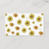 Groeien met liefde baby shower-boek voor baby informatiekaartje (Achterkant)