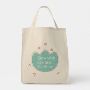 Groeien met liefde en zon tote bag