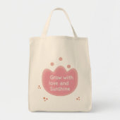 Groeien met liefde en zon tote bag (Voorkant)