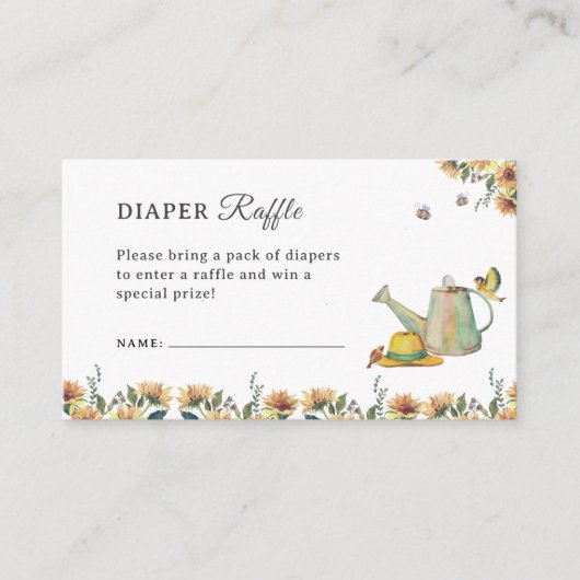 Groeien met liefde Luier Raffle Informatiekaartje (Voorkant)