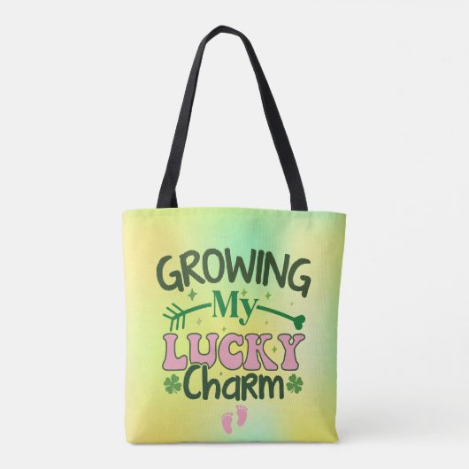 Groeien Mijn Lucky Charm-63421 Tote Bag (Achterkant)