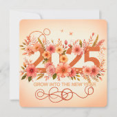 Groeien naar het nieuwe jaar feestdagenkaart (Voorkant)