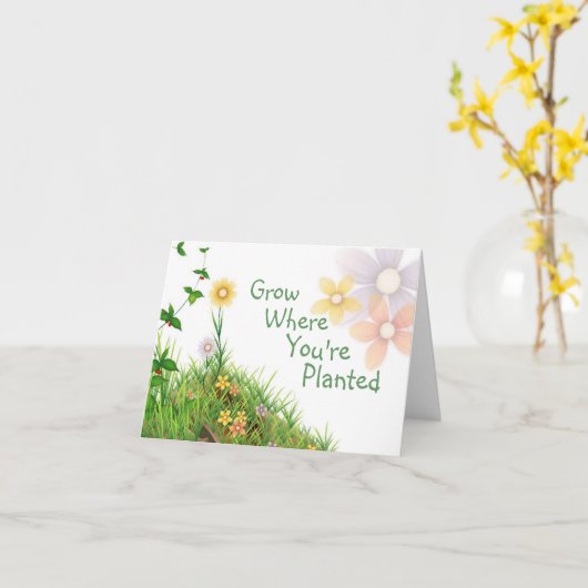 GROEIEN WAAR JE GEPLANT KAART (Gele Bloem)