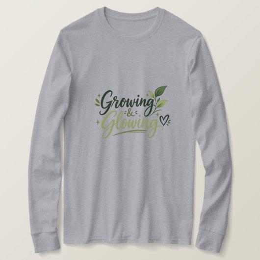 Groeiend & Glanzend – Inspirerende Vrouwen T-shirt (Design voorkant)