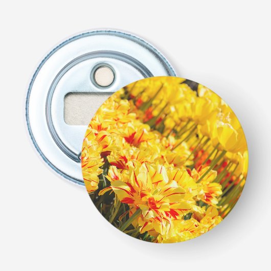 Groeiend in goud  button flesopener (Voorkant)