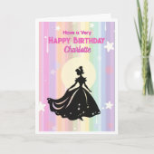 ! Groeiend meisje Happy Birthday Wenskaart Kaart (Voorkant)