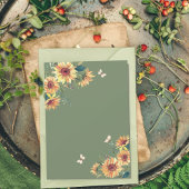 Groeiend met Liefde Groene Baby Shower Kaart