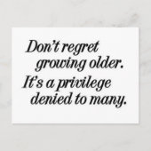 groeiend ouder privilege briefkaart (Voorkant)