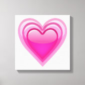 Groeiend Roze Hart - Emoji Canvas Afdruk (Voorkant)