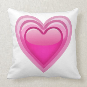 Groeiend Roze Hart - Emoji Kussen