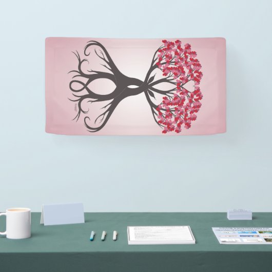Groeiend samen met liefdesbanner spandoek (Beurs)