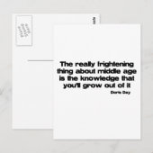 Groeiend uit de gemiddelde leeftijd briefkaart (Voorkant / Achterkant)