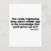 Groeiend uit de gemiddelde leeftijd briefkaart (Voorkant)