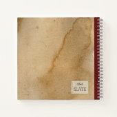 Groeiende aardbeien gepersonaliseerde samenstellin notitieboek (Achterkant)