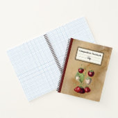 Groeiende aardbeien gepersonaliseerde samenstellin notitieboek (Binnen)